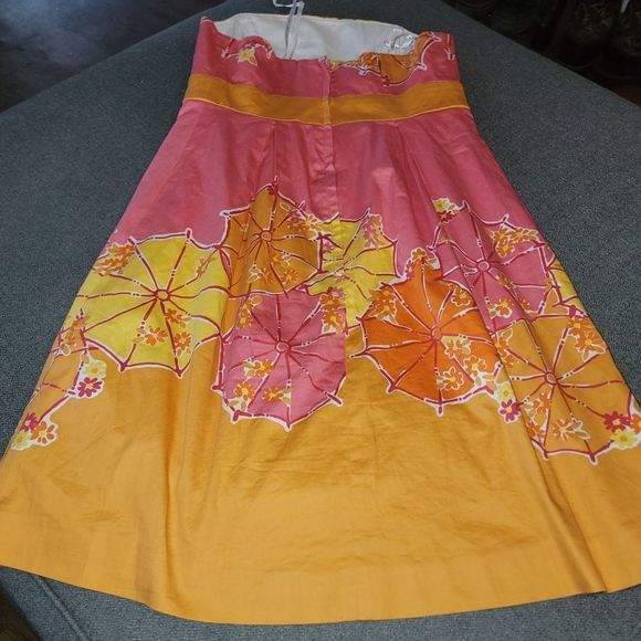Lilly Pulitzer Womens Ella Betsey Umbrella Strapless Dress Small - Picture 2 of 2